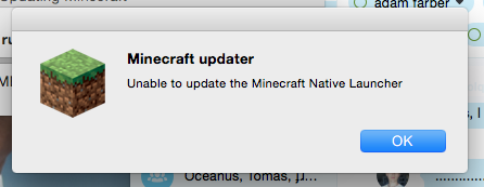 minecraft wont download runtime mac